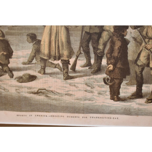 Circa 1859 Framed American Turkey Shoot Sporting Scene For Sale In Greensboro - Image 6 of 15