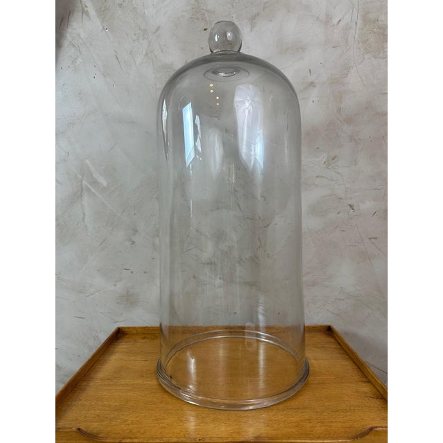 Large Bubbled Glass Bell, 1940s For Sale - Image 4 of 13