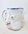 2010s Handcrafted Decorative Mug - Faces on 2 Sides - Blue Eyes and Green Eyes - Ooak For Sale - Image 9 of 18