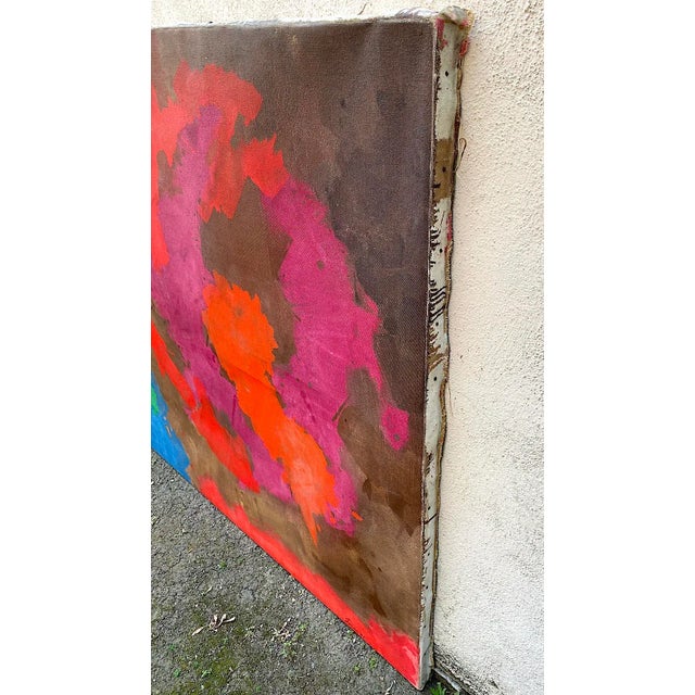 Strange Vista by Erle Loran, 1961 Mid-Century Modern Abstract Oil Painting, Kelly Wearstler Curated For Sale - Image 11 of 11