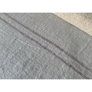 Antique Organic Hemp Linen Grain Sack Fabric - 4.1 Yards For Sale