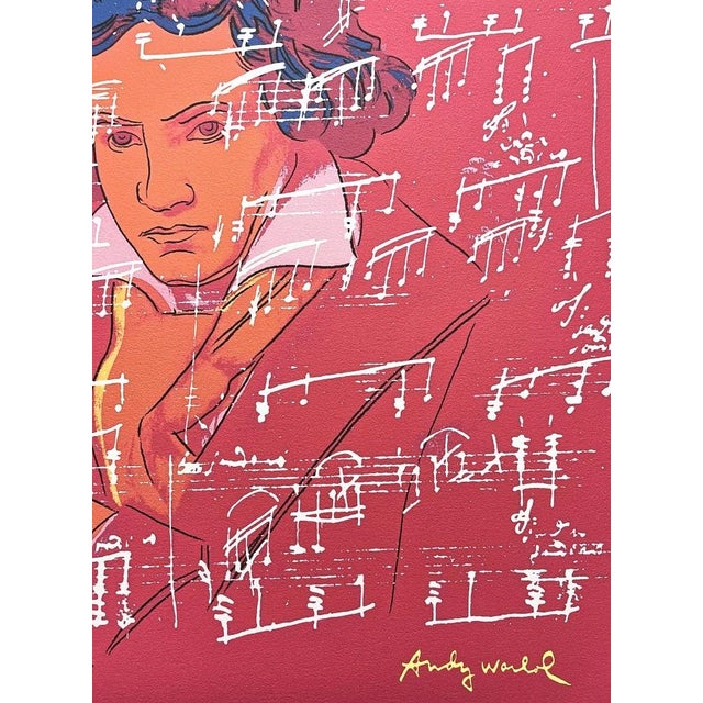 After Andy Warhol, Beethoven Red, 1980s, Print For Sale - Image 3 of 6