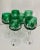 Glass German Green Hand Cut Crystal Wine Goblets / Glasses - Set of 6 For Sale - Image 7 of 7