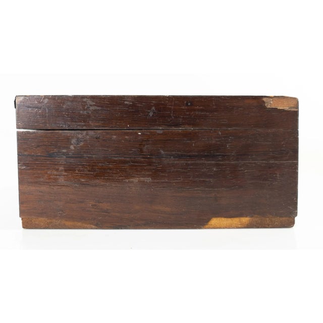 Antique Americana Folk Art Rosewood Writing Box For Sale In New York - Image 6 of 11