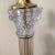 Mid 20th Century Mid 20th Century Hollywood Regency Style Column Crystal Glass Lamp With Marble Base For Sale - Image 5 of 12
