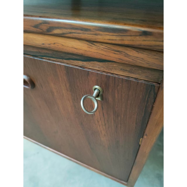 Mid-Century Danish Rosewood Desk, 1970s For Sale - Image 3 of 16