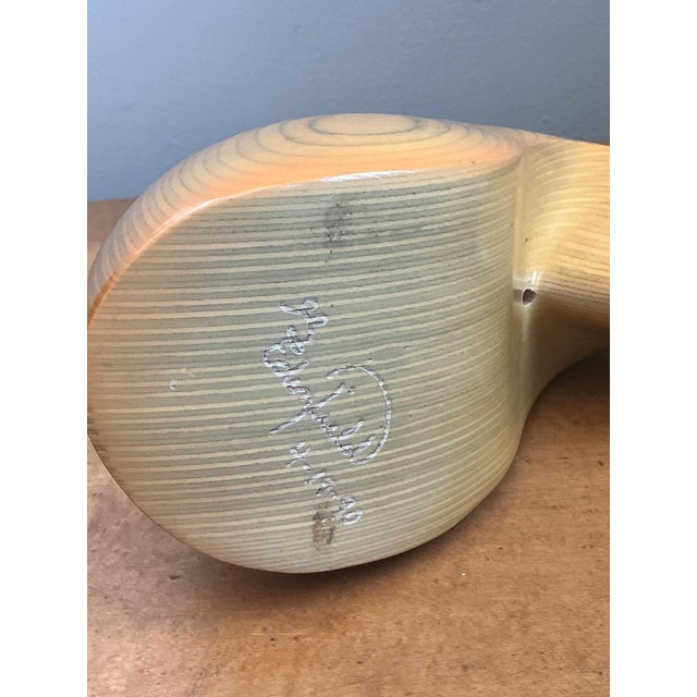 Khaki Vintage Abstract Wood Nautilus Shell Sculpture For Sale - Image 8 of 12