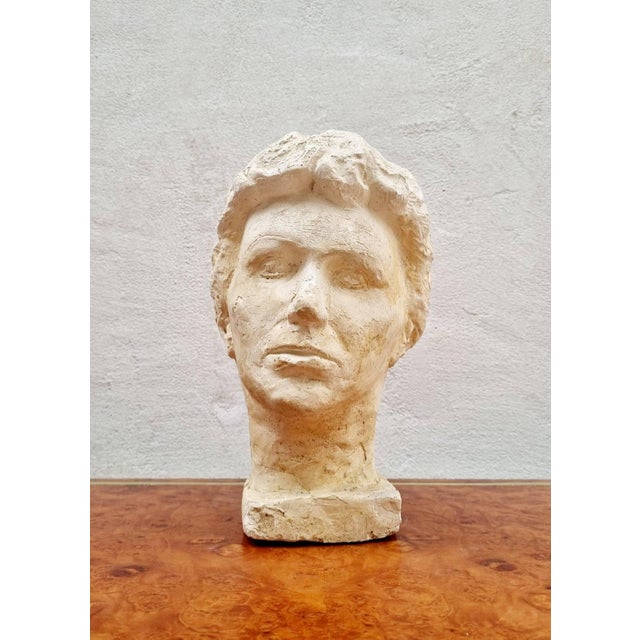 Sculptured Plaster Female Modelled Head, Italy, 1950s For Sale - Image 9 of 13