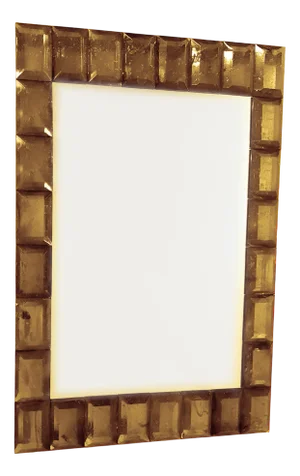 Venetian Mirror Murano Glass "Amber" by Fratelli Tosi