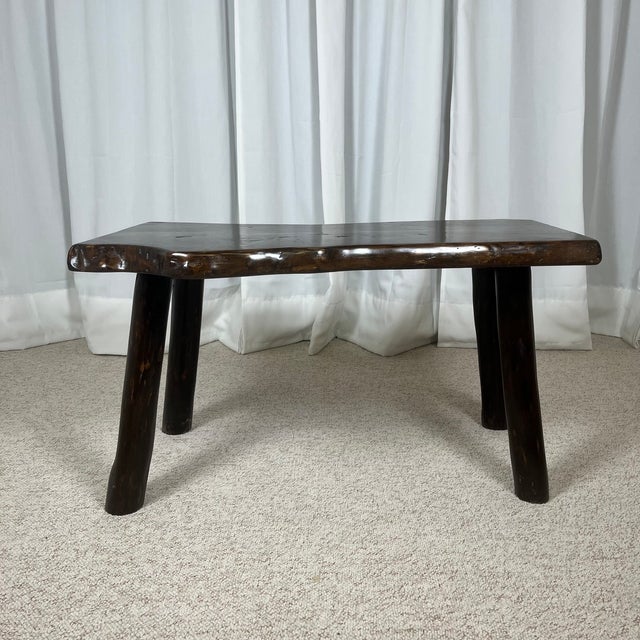 Rustic Wabi-Sabi Coffee Table in Wood, 1970s For Sale - Image 11 of 18