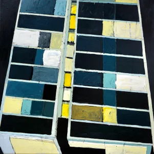 "Highline" Contemporary Abstract Original Oil Painting on Canvas by Anthony Finta