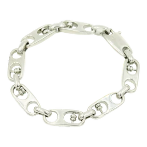 Modernist Abacus Sterling Silver Bracelet by O.P. Orlandini for Uno a Erre