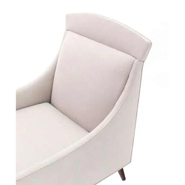 Selig Early 20th Century Lounge Chair by Selig on Walnut Legs For Sale - Image 4 of 9