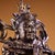 Late 20th Century Vintage Gilt Copper Wei Tuo Guardian Deity Sculpture, Buddhist Temple Standing Statue For Sale - Image 5 of 9