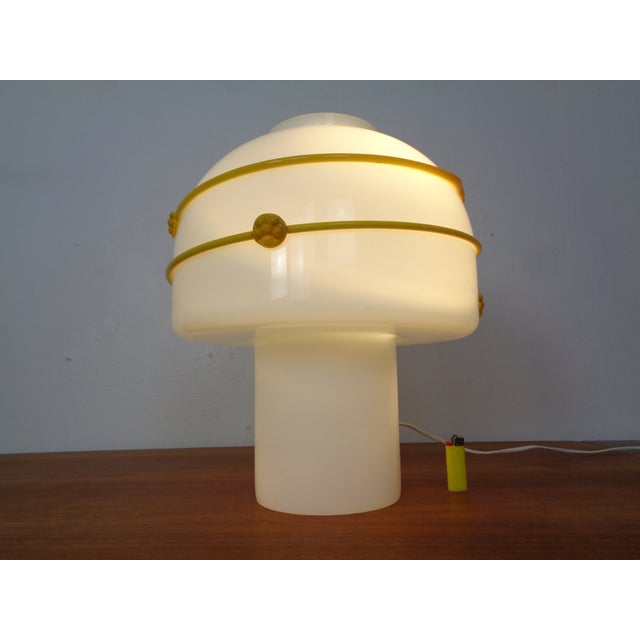 1970s Large Murano Mushroom Table Lamp, Italy, 1970s For Sale - Image 5 of 13