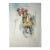 Vintage Abstract Horse Painting Contemporary "Study of a Polo Pony" Mixed Medium Watercolor on Paper, 1990s For Sale