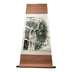 Waterfalls in Nature, Landscape Painting