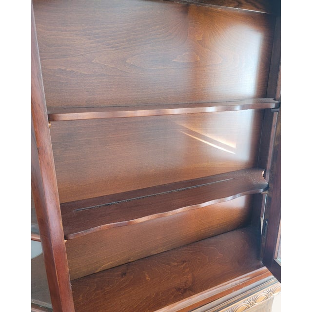 Vintage Dutch Glazed Wall Display Cabinet in Curio Vitrine, Netherlands, 1960s For Sale - Image 4 of 13