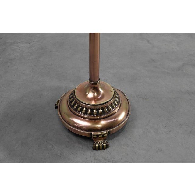 Gold Art Deco Side Table in Red and Yellow Copper by Daalderop, 1890s For Sale - Image 8 of 12