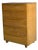 Heywood Wakefield Maple Tallboy Wooden Dresser Highboy Chest of Drawers Vintage 1950s For Sale
