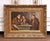 19th C. French “Monks Drinking” Oil on Board Painting in Carved Gilt Frame For Sale In Dallas - Image 6 of 10
