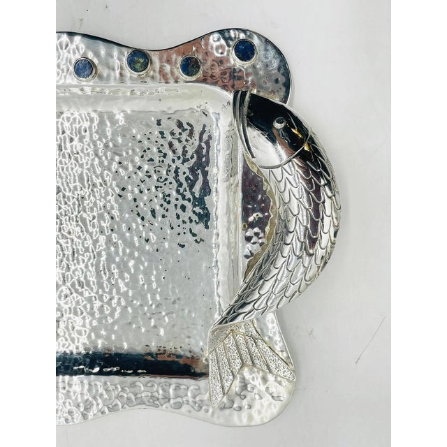 1980s Emilia Castillo Five Piece Fish Tea or Coffee Set Mexican Modern Silversmithing - Set of 5 For Sale In Los Angeles - Image 6 of 18