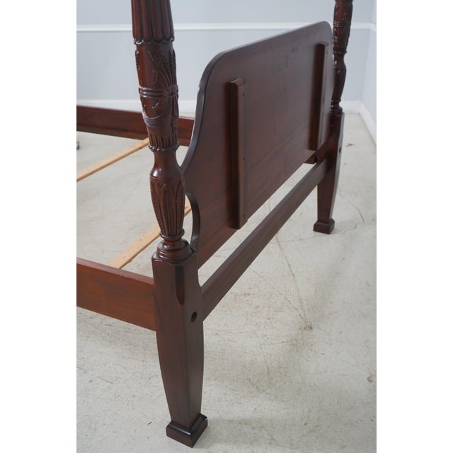 Brown Lexington Queen Size Cherry Rice Bed For Sale - Image 8 of 12