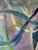 Large Vintage Contemporary Abstract Oil Painting 50 X48 For Sale - Image 4 of 18