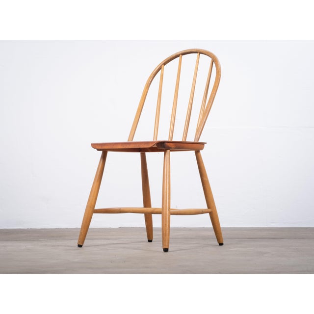 Wood Vintage Dining Chairs in Teak and Beech by Erik Ole Jørgensen, 1960s, Set of 4 For Sale - Image 7 of 8