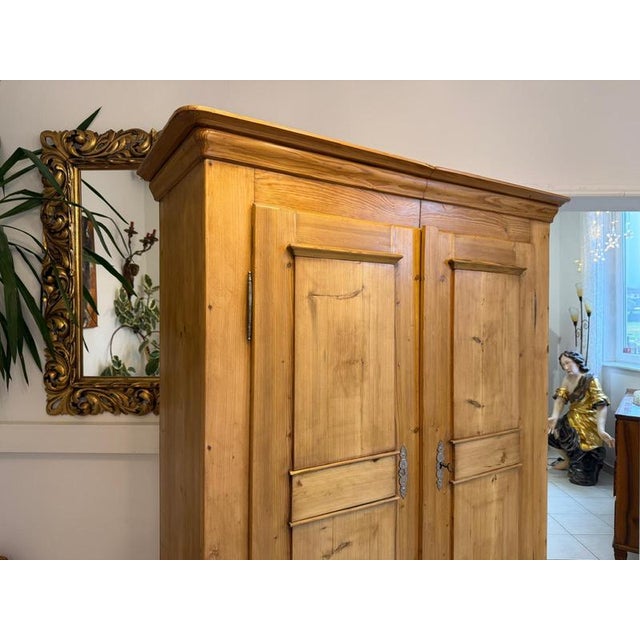 Biedermeier Spruce Farmhouse Cupboard For Sale - Image 11 of 17