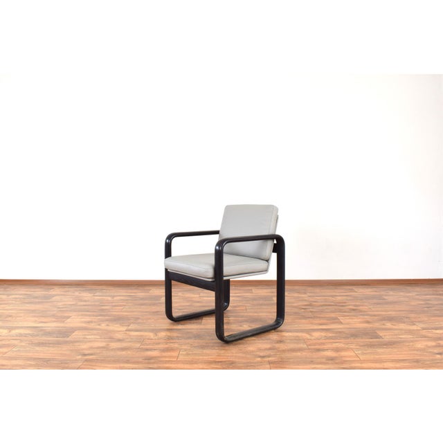 Mid-Century Leather Armchairs by Burkhard Vogtherr for Rosenthal, 1970s, Set of 2 For Sale - Image 6 of 18