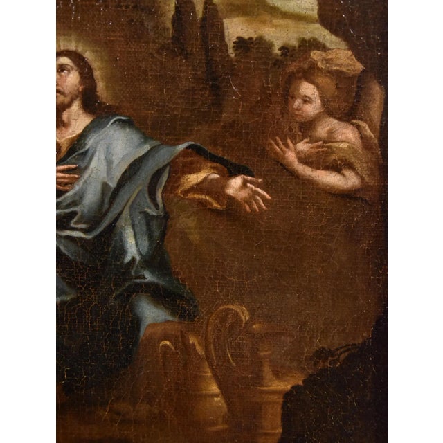 Circle of Pietro da Cortona / Berrettini, Christ in the Desert, 1650, Oil on Canvas For Sale - Image 10 of 15