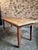 Wood Antique French Country Dining Table with Oak Base & Pine Top, 1900s For Sale - Image 7 of 17