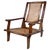 Antique Italian Wood and Vienna Straw Armchair, Early 1900s For Sale