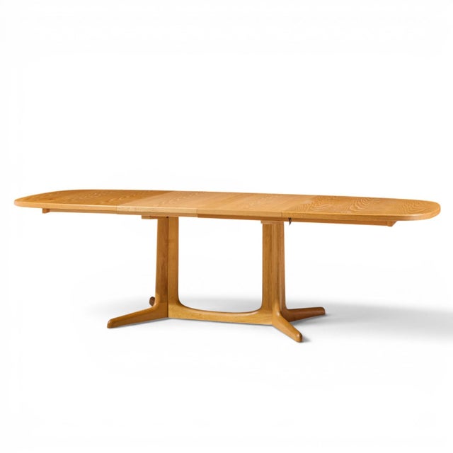 Mid-Century Modern Gudme Mobelfabrik Mid Century Danish Teak Expanding Dining Table With 2 Leaves For Sale - Image 3 of 13