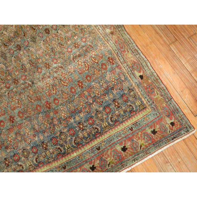 Textile Antique Persian Bidjar Square Rug - 3'9" x 4' For Sale - Image 7 of 7