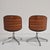 1960s Set of Chairs in Black Eco-Leather and Walnut from Mim Roma, 1960s For Sale - Image 5 of 18
