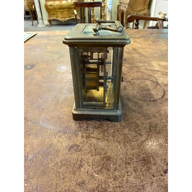 French Late 19th Century Carriage Clock, Brass Case, Circa 1890 For Sale - Image 13 of 16