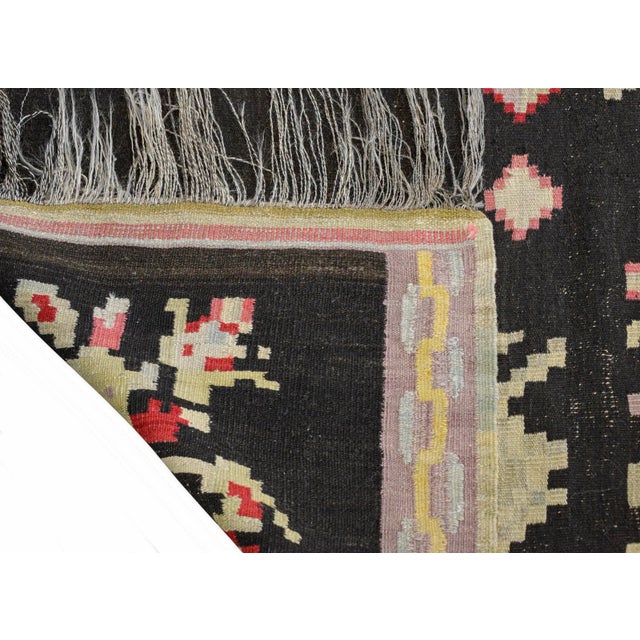 Black Early 20th Century Bessarabian Kilim Rug For Sale - Image 8 of 10