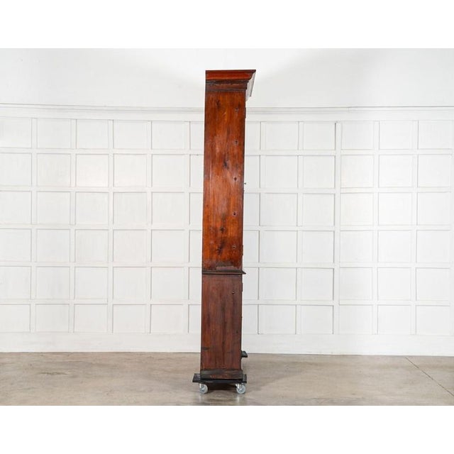 Large Antique English Mahogany Glazed Library Bookcase, 1870 For Sale - Image 6 of 18