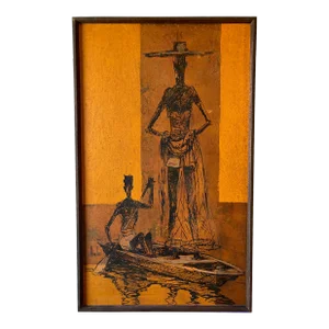 Mid 20th Century Eugene P. Nowlen Painting, Framed