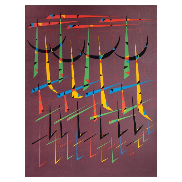 Rafael Alberti, Letter T, Original Lithograph, 1972 For Sale