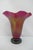 Donald Carlson Iridescent Art Glass Ruffled Trumpet Vase For Sale - Image 9 of 13