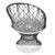 Plastic Mid Century Modern Spun Fiberglass Two Chairs & Table Outdoor Patio Set by Russell Woodard, Attributed For Sale - Image 7 of 9