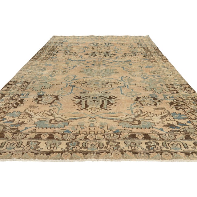 Contemporary Vintage Persian Hamadan Rug, 05'05 X 09'08 For Sale - Image 3 of 10