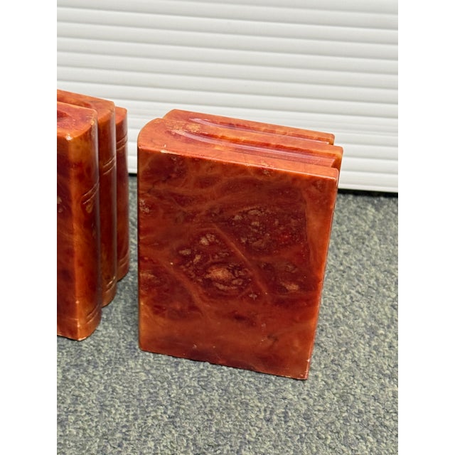 Gump’s San Francisco Marble Bookends, Pair For Sale - Image 11 of 12