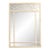 Vintage Hollywood Regency Faux Bamboo White Wall Mirror For Sale
