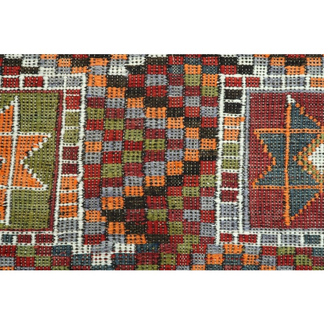 Vintage Turkish Kilim Rug- 6′8″ × 8′5″ For Sale - Image 11 of 13