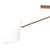 Traditional Regina Andrew Spyder Steel Chandelier, White & Natural Brass For Sale - Image 3 of 6