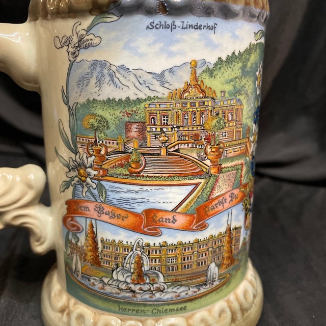 A Vintage German Beer Stein Commemorating King Ludwig II of Bavaria For Sale In Saint Louis - Image 6 of 8